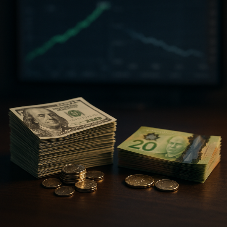 Dólar dos EUA ganha força e redefine a dinâmica do dólar canadense