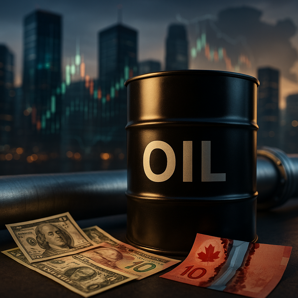 Dólar forte impulsiona o mercado de petróleo e o câmbio Canadá EUA