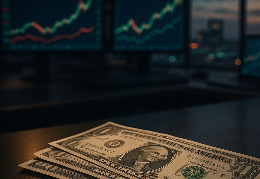 Dólar se fortalece com apetite ao risco e cautela no radar